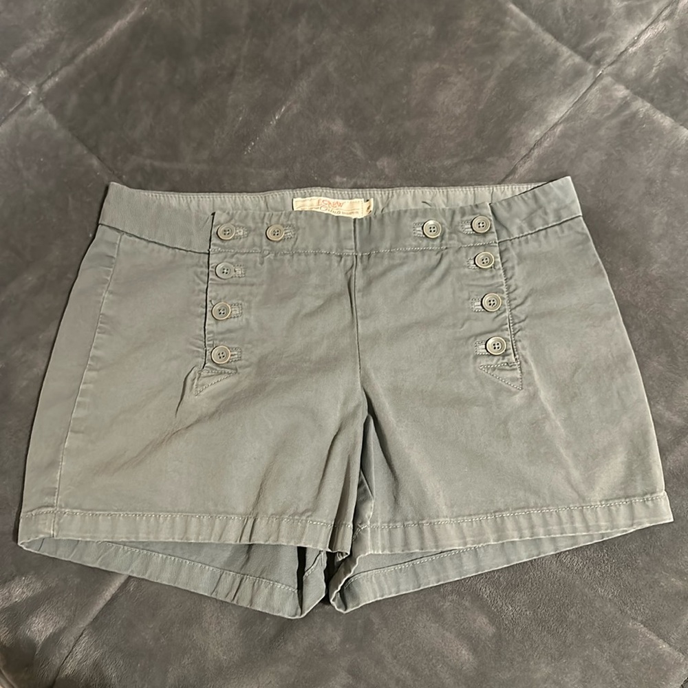 J Crew green khaki shorts